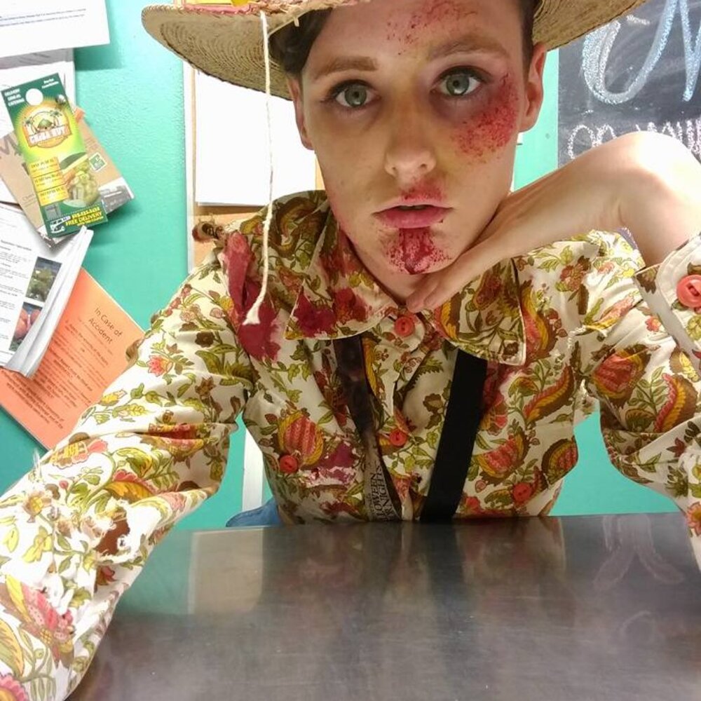 Hand Made Zombie Cowgirl Zombie